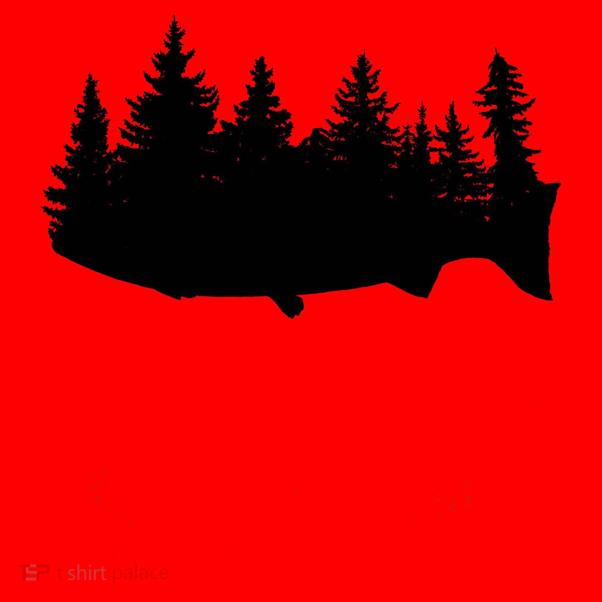 Fishing Wilderness Santa Hat