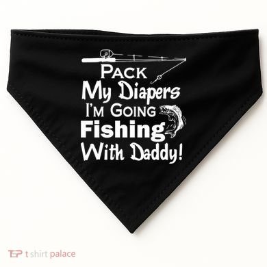 Fishing With Daddy USA-Made Doggie Bandana