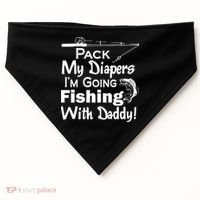 Fishing With Daddy USA-Made Doggie Bandana thumb 0