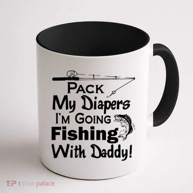 Fishing With Daddy Coffee Mug back