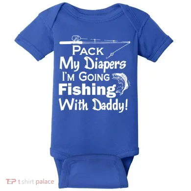 Fishing With Daddy Baby Bodysuit