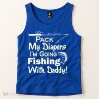 Fishing With Daddy Tank Top thumb 2