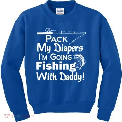 Fishing With Daddy Kids Sweatshirt