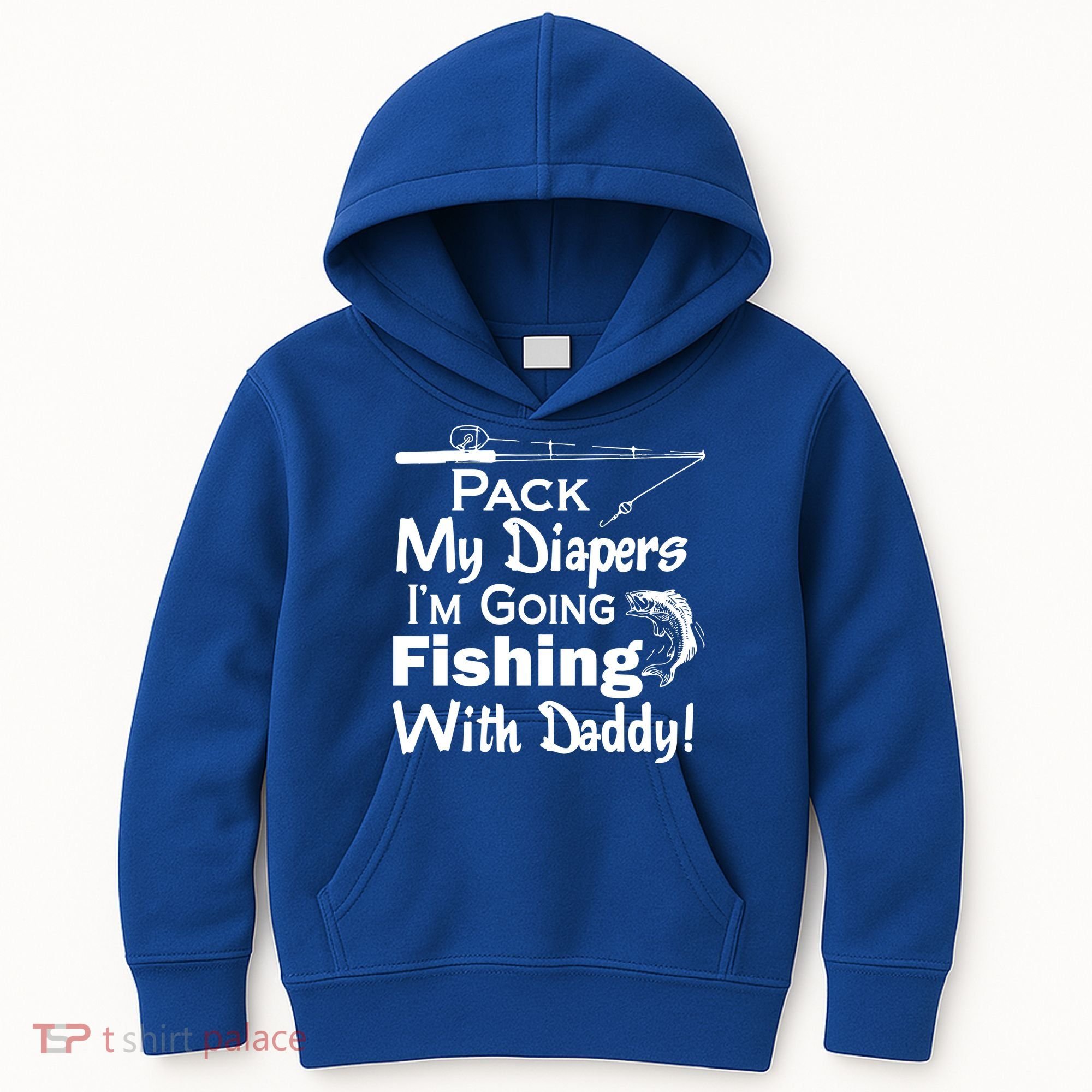 Fishing With Daddy Kids Hoodie