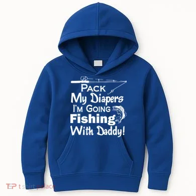 Fishing With Daddy Kids Hoodie
