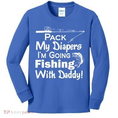 Fishing With Daddy Kids Long Sleeve Shirt