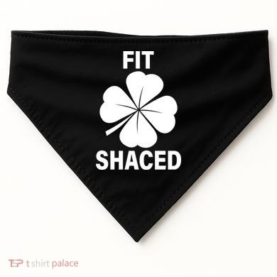 Fit Shaced Funny Irish Drinking Party USA-Made Doggie Bandana