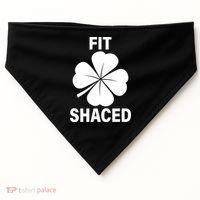 Fit Shaced Funny Irish Drinking Party USA-Made Doggie Bandana thumb 0