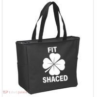 Fit Shaced Funny Irish Drinking Party Tote Bag thumb 2