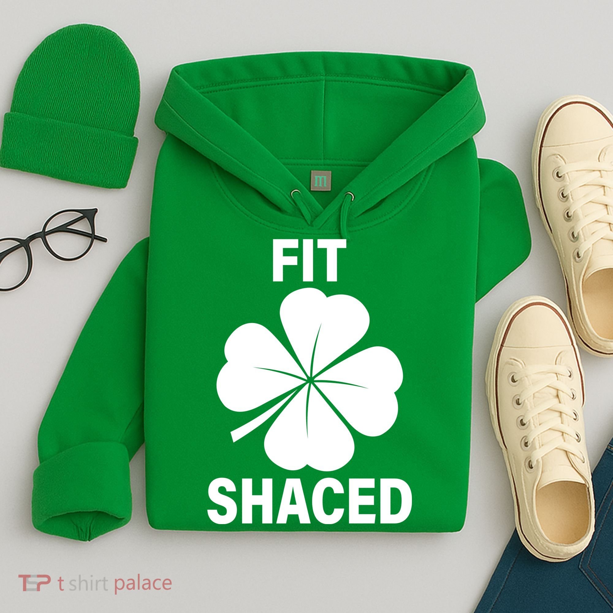 Fit Shaced Funny Irish Drinking Party Hoodie