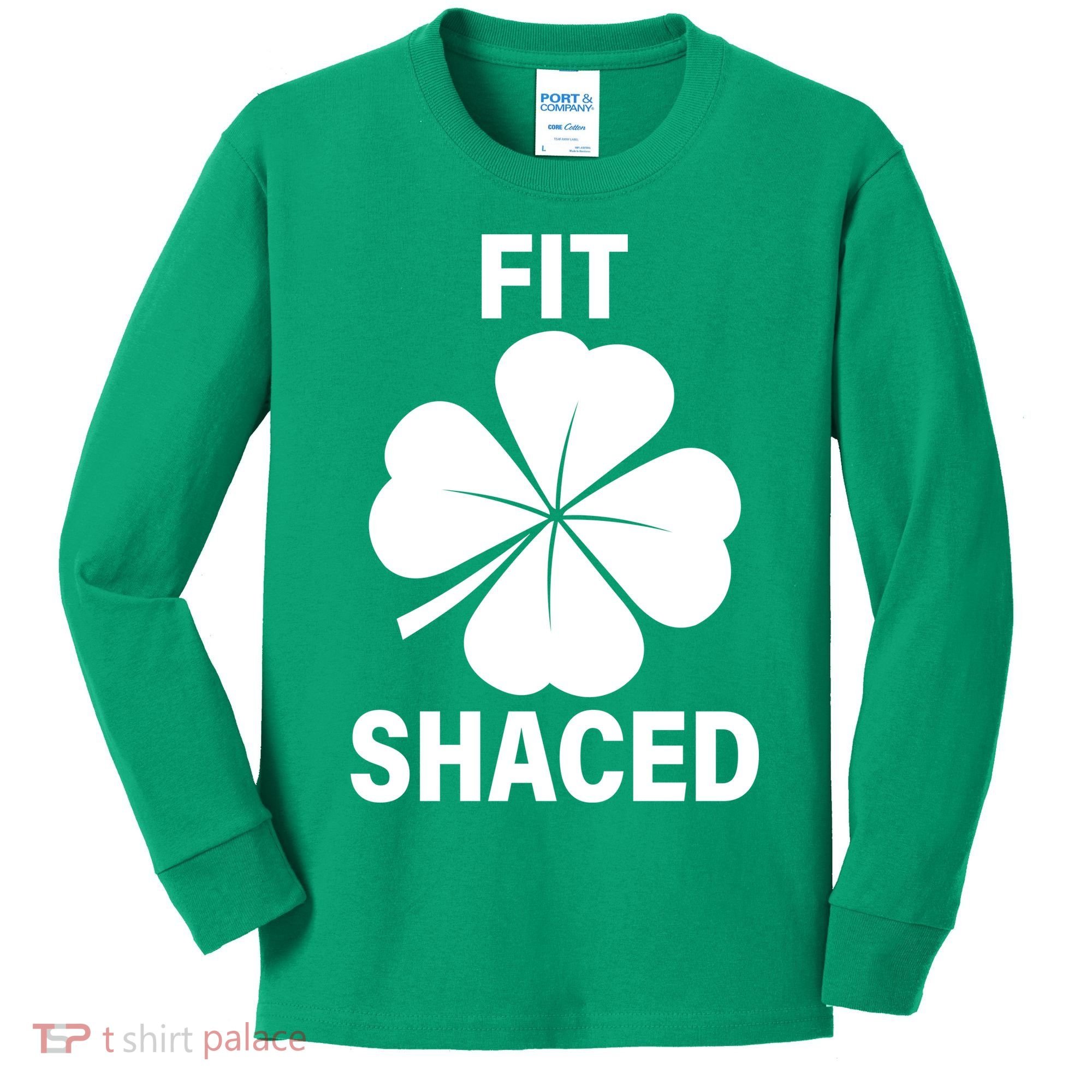 Fit Shaced Funny Irish Drinking Party Kids Long Sleeve Shirt