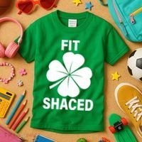 Fit Shaced Funny Irish Drinking Party Kids T-Shirt thumb 3