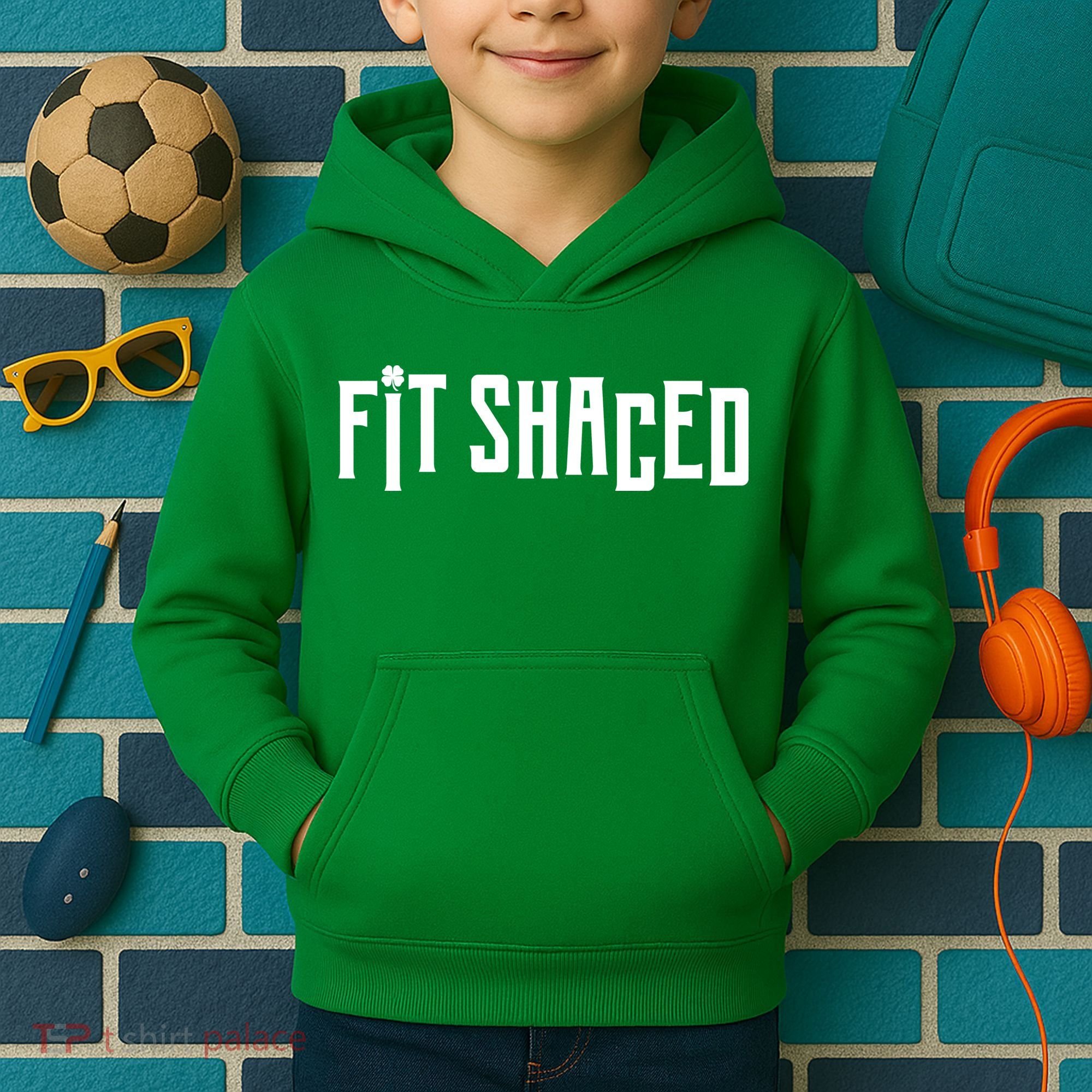 Fit Shaced Funny St. Patrick’s Day Kids Hoodie