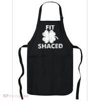 Fit Shaced Funny St. Patrick's Day Irish Clover Beer Drinking Apron thumb 0