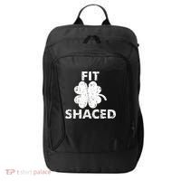 Fit Shaced Funny St. Patrick's Day Irish Clover Beer Drinking City Backpack thumb 0
