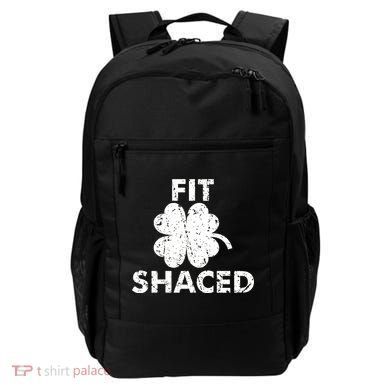 Fit Shaced Funny St. Patrick's Day Irish Clover Beer Drinking Backpack
