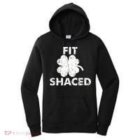 Fit Shaced Funny St. Patrick's Day Irish Clover Beer Drinking Women's Hoodie thumb 0