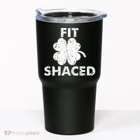 Fit Shaced Funny St. Patrick's Day Irish Clover Beer Drinking Tumbler thumb 0