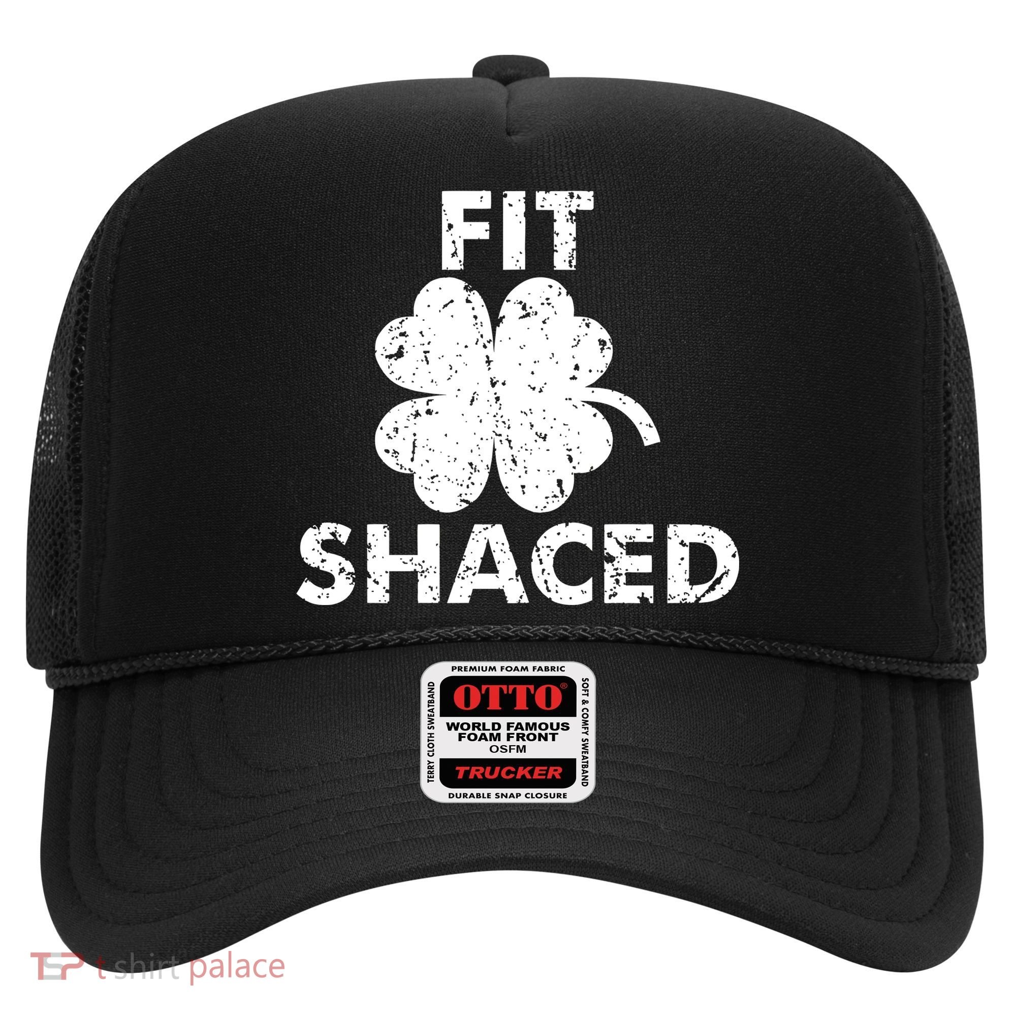 Fit Shaced Funny St. Patrick's Day Irish Clover Beer Drinking Hat