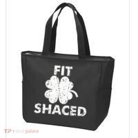 Fit Shaced Funny St. Patrick's Day Irish Clover Beer Drinking Tote Bag thumb 3