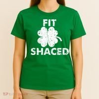 Fit Shaced Funny St. Patrick's Day Irish Clover Beer Drinking T-Shirt thumb 4