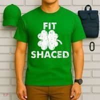Fit Shaced Funny St. Patrick's Day Irish Clover Beer Drinking T-Shirt thumb 6