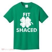 Fit Shaced Funny St. Patrick's Day Irish Clover Beer Drinking Kids T-Shirt thumb 0