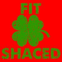 Fit Shaced Funny St. Patrick's Day Irish Clover Beer Drinking Santa Hat thumb 1