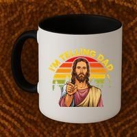 Funny IM Telling Dad Religious Christian Jesus Meme Coffee Mug thumb 2