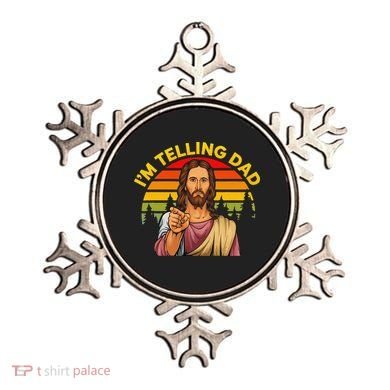Funny IM Telling Dad Religious Christian Jesus Meme Ornament