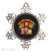Funny IM Telling Dad Religious Christian Jesus Meme Ornament thumb 0