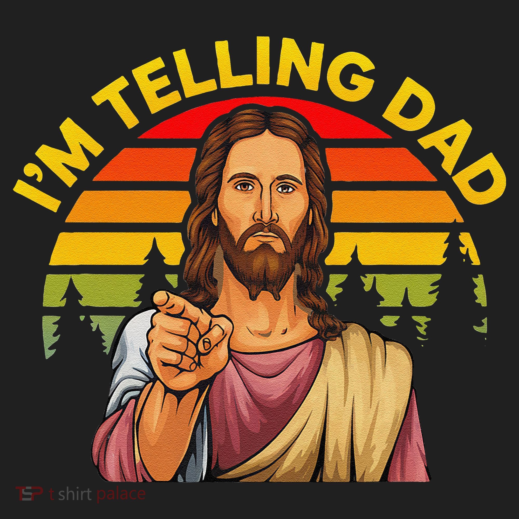 Funny IM Telling Dad Religious Christian Jesus Meme Hat