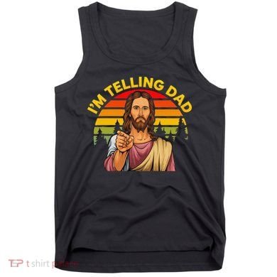 Funny IM Telling Dad Religious Christian Jesus Meme Tank Top