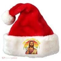 Funny IM Telling Dad Religious Christian Jesus Meme Santa Hat thumb 0