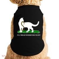 Funny Ill Tread Wherever I Want Cat Vs Tread On Me Snake Doggie Tank thumb 0
