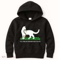 Funny Ill Tread Wherever I Want Cat Vs Tread On Me Snake Kids Hoodie thumb 0