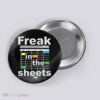 Freak In The Sheets Funny Accountant Analyst Secretary Button thumb 0