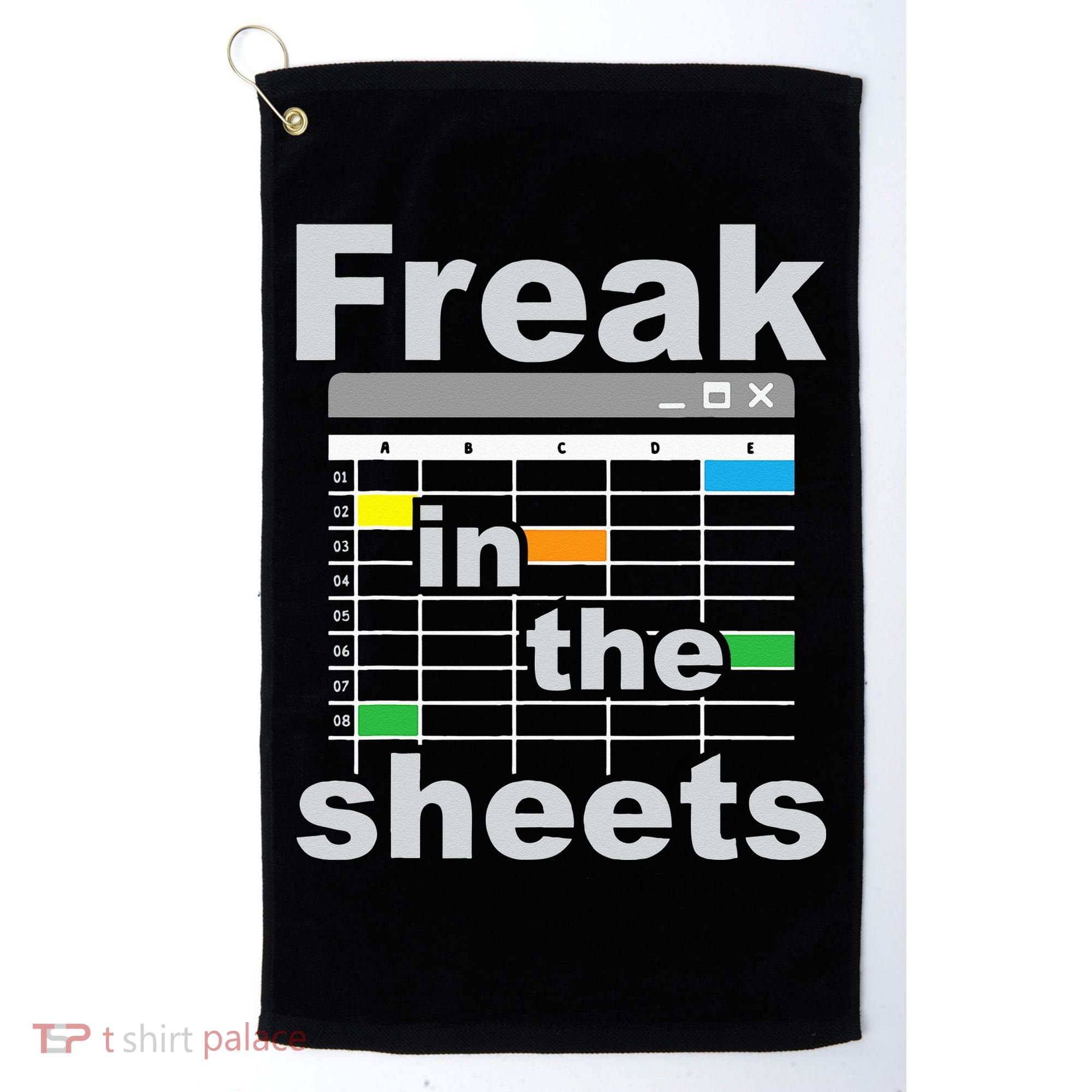 Freak In The Sheets Funny Accountant Analyst Secretary Golf Towel