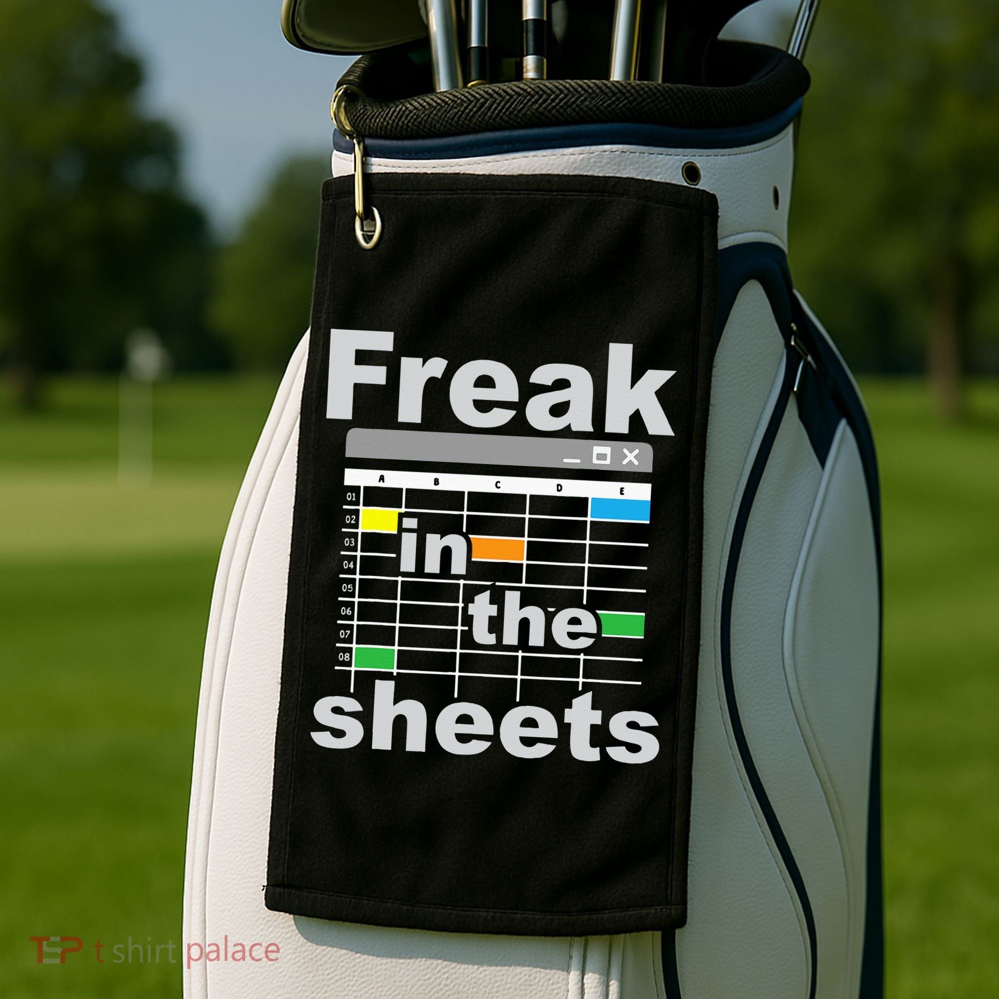 Freak In The Sheets Funny Accountant Analyst Secretary Golf Towel