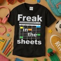 Freak In The Sheets Funny Accountant Analyst Secretary Kids T-Shirt thumb 3