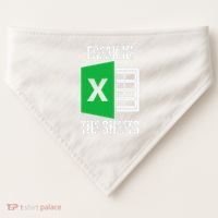 Freak In The Sheets Excel Spreadsheet Funny Office Jokes USA-Made Doggie Bandana thumb 0