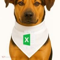 Freak In The Sheets Excel Spreadsheet Funny Office Jokes USA-Made Doggie Bandana thumb 1