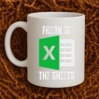 Freak In The Sheets Excel Spreadsheet Funny Office Jokes Coffee Mug thumb 2