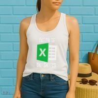 Freak In The Sheets Excel Spreadsheet Funny Office Jokes Women's Tank Top thumb 2