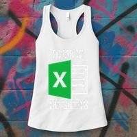 Freak In The Sheets Excel Spreadsheet Funny Office Jokes Women's Tank Top thumb 3