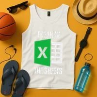 Freak In The Sheets Excel Spreadsheet Funny Office Jokes Tank Top thumb 4