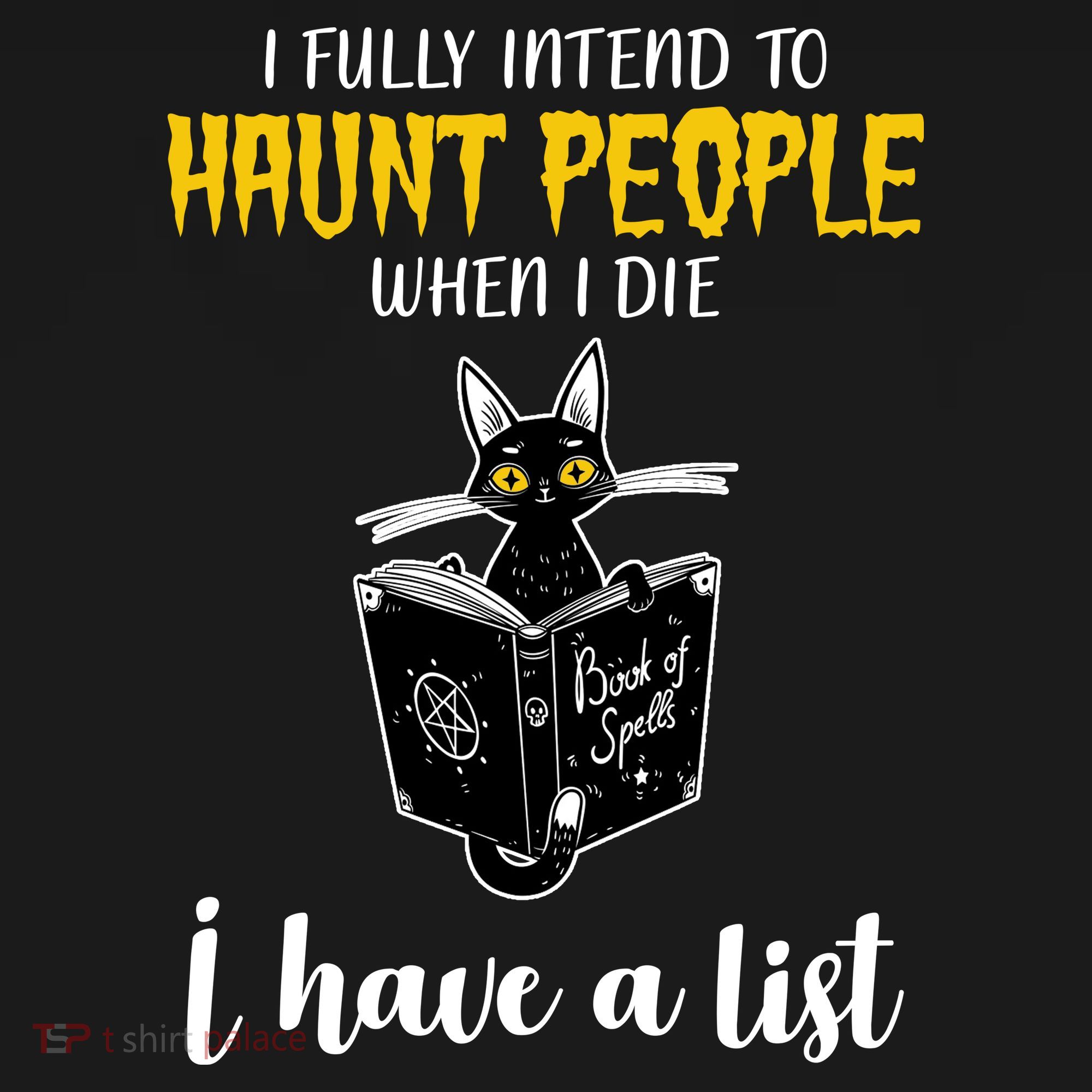 Fully Intend To Haunt People When I Die Funny Cat Mousepad