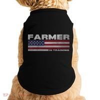 Farmer In Training Future Farmer Patriotic American Flag Doggie Tank thumb 0