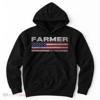 Farmer In Training Future Farmer Patriotic American Flag Hoodie thumb 0