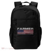 Farmer In Training Future Farmer Patriotic American Flag Backpack thumb 0